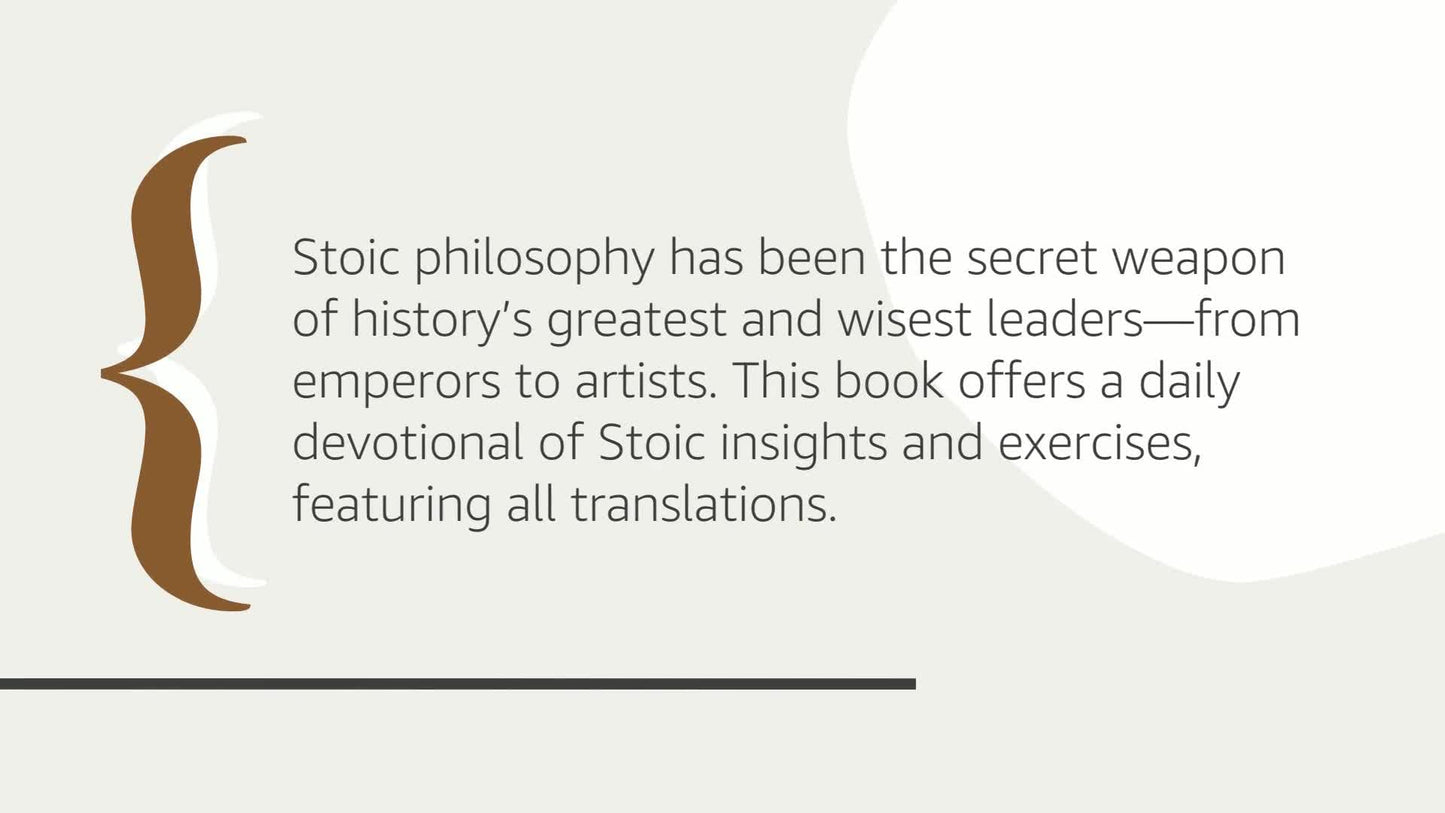 The Daily Stoic: 366 Meditations on Wisdom, Perseverance, and Living - imprüv