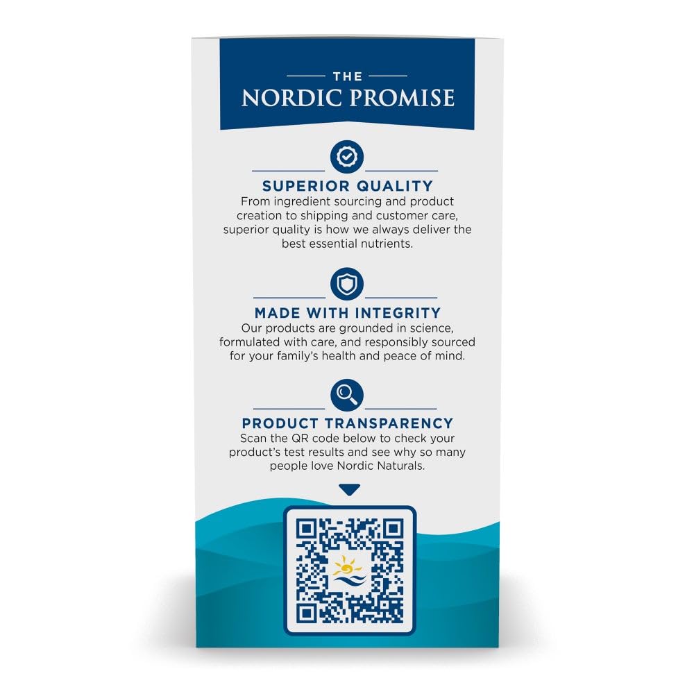 Nordic Naturals Omega-3 with CoQ10 for Heart and Brain Health, 120 Softgels