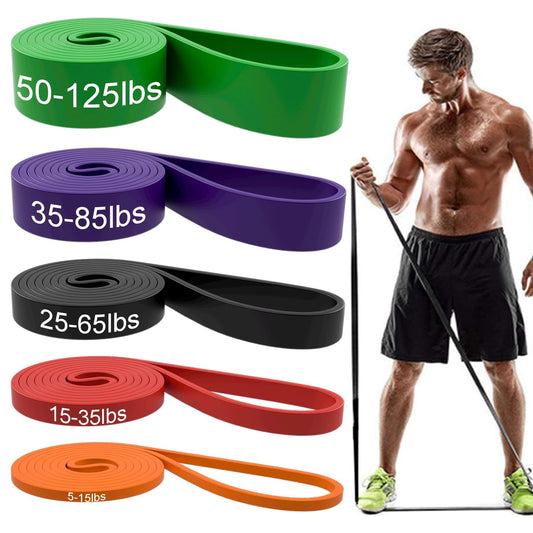 Extra Long Natural Latex Resistance Bands for Strength Training - imprüv