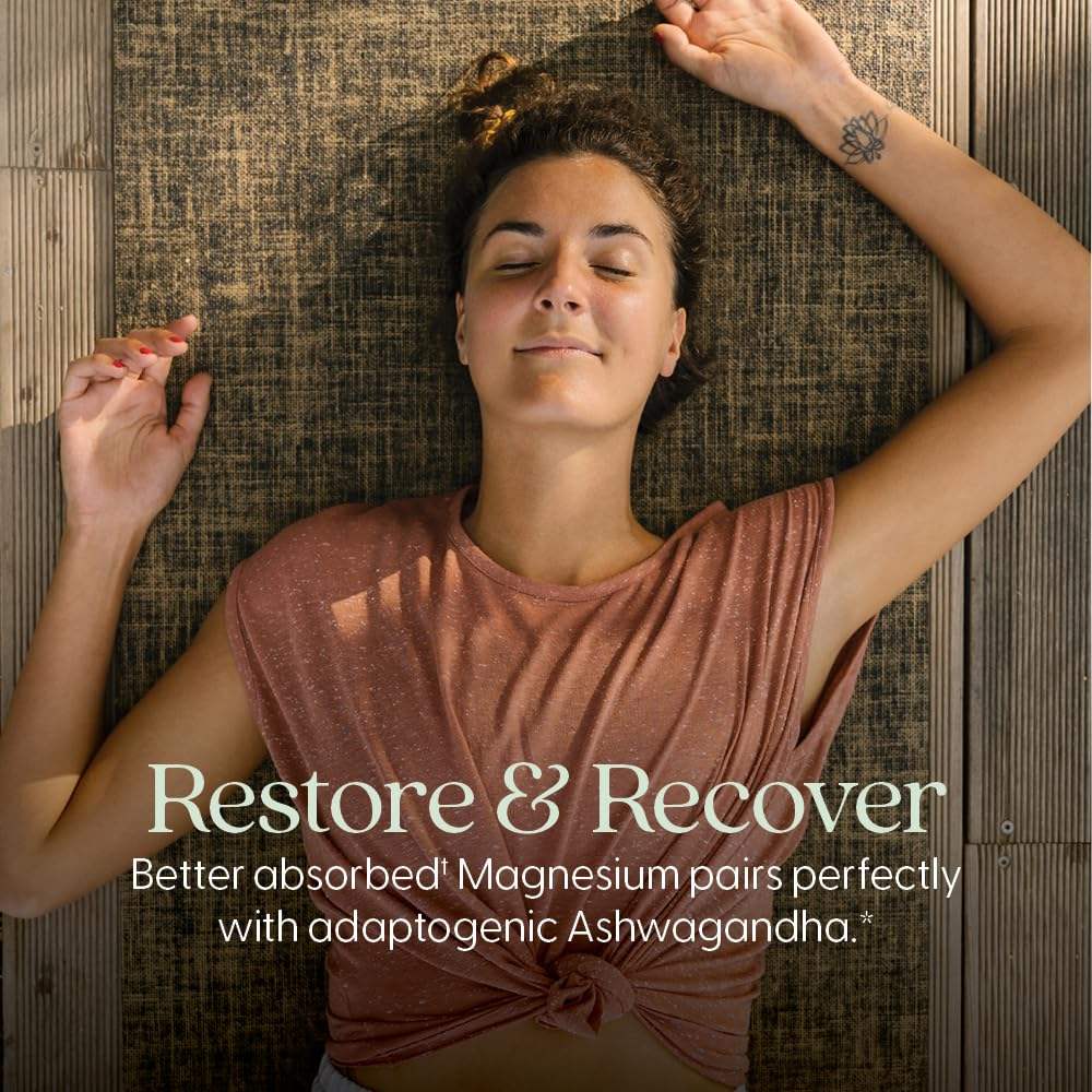 New Chapter Magnesium Glycinate with Ashwagandha for Stress Balance - imprüv