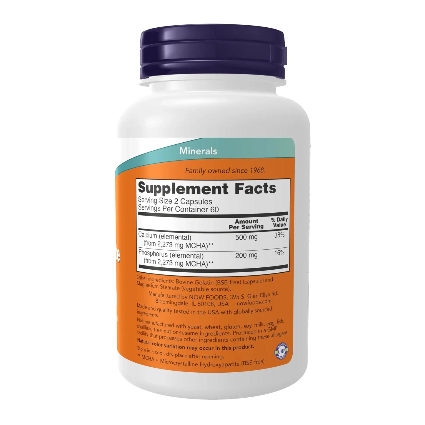 NOW Foods Calcium Hydroxyapatite Caps for Bone and Teeth Health - imprüv