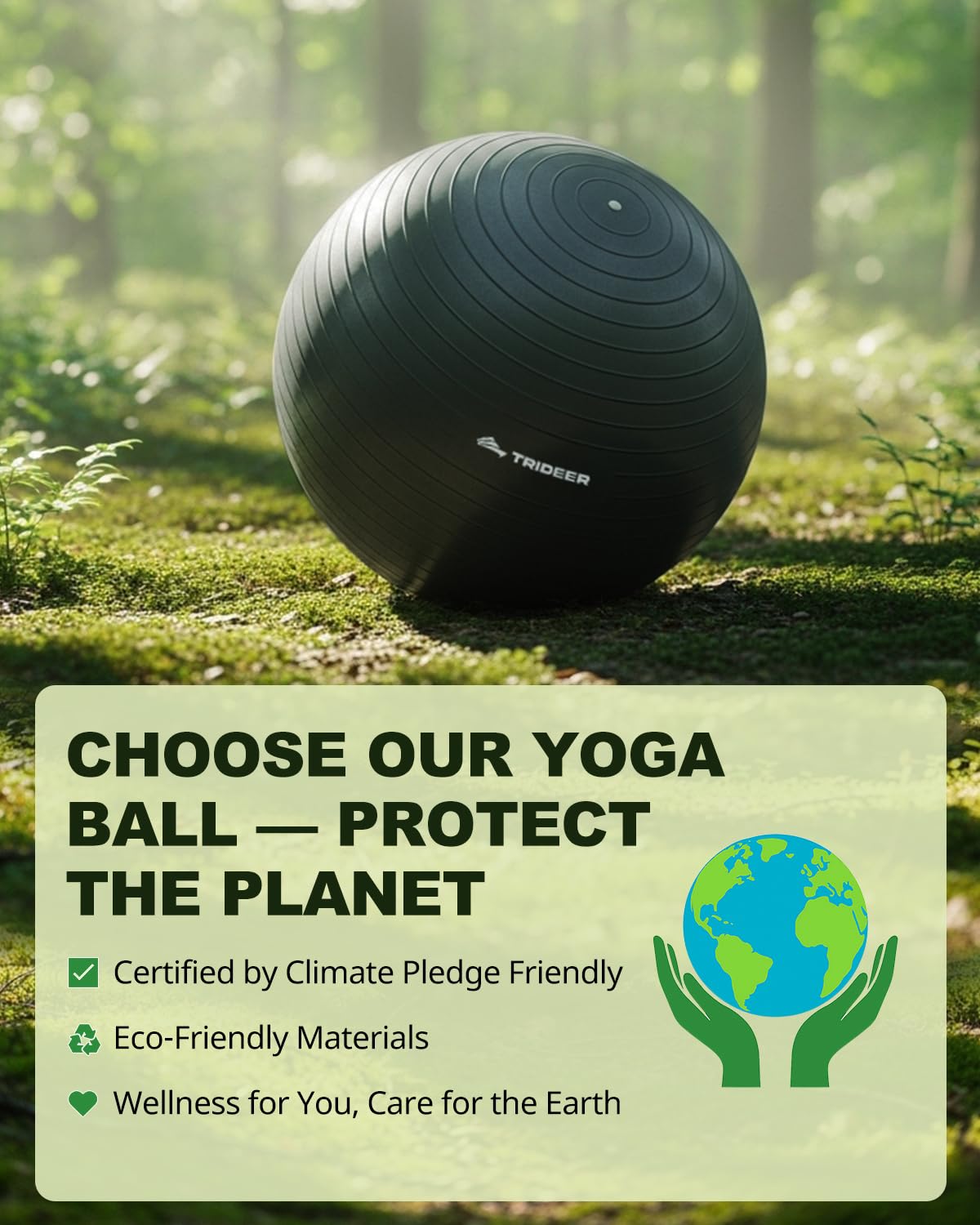 Trideer Exercise Yoga Ball for Balance and Core Stability