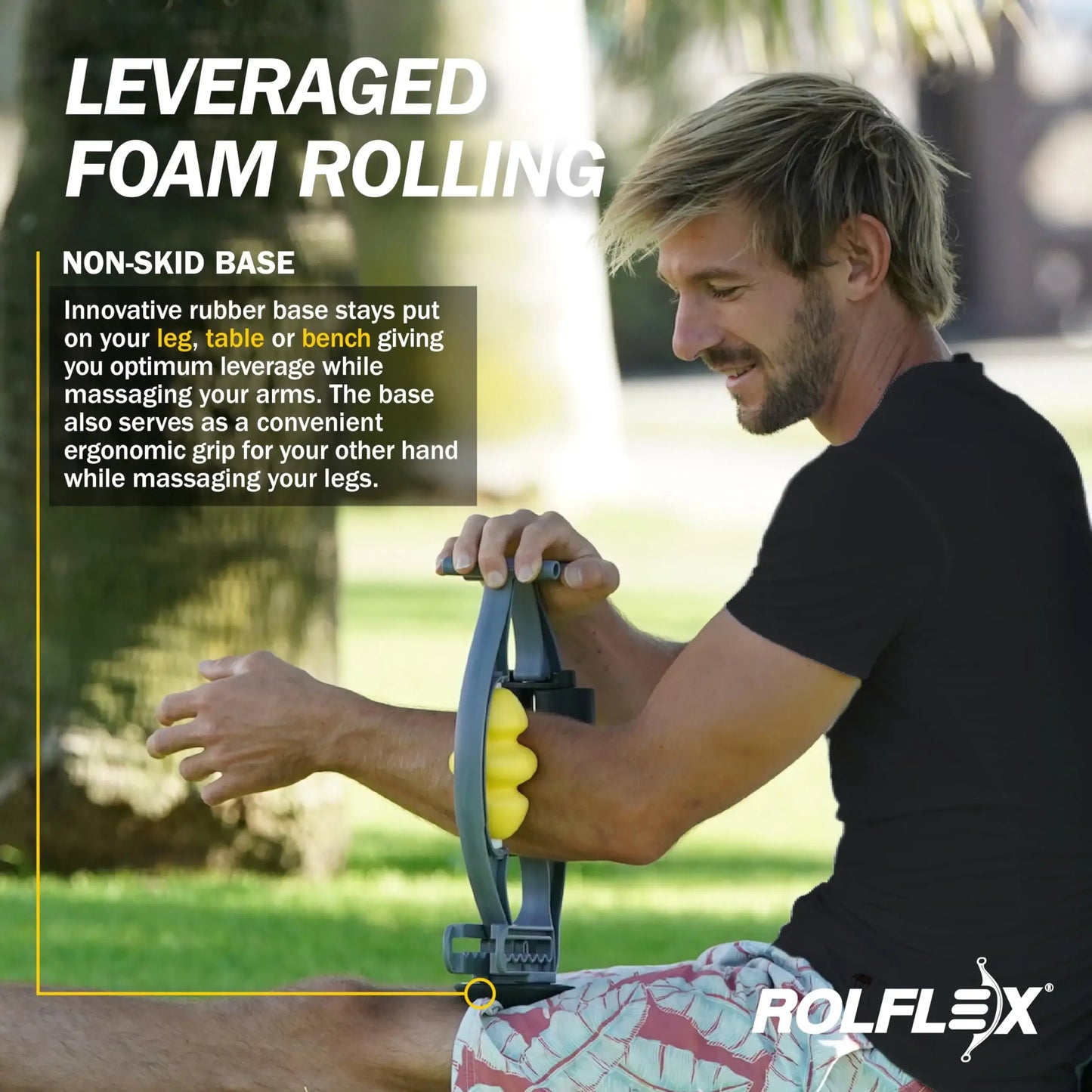 Forearm and Calf Massage Roller for Elbow Pain and Shin Splint Recovery - imprüv