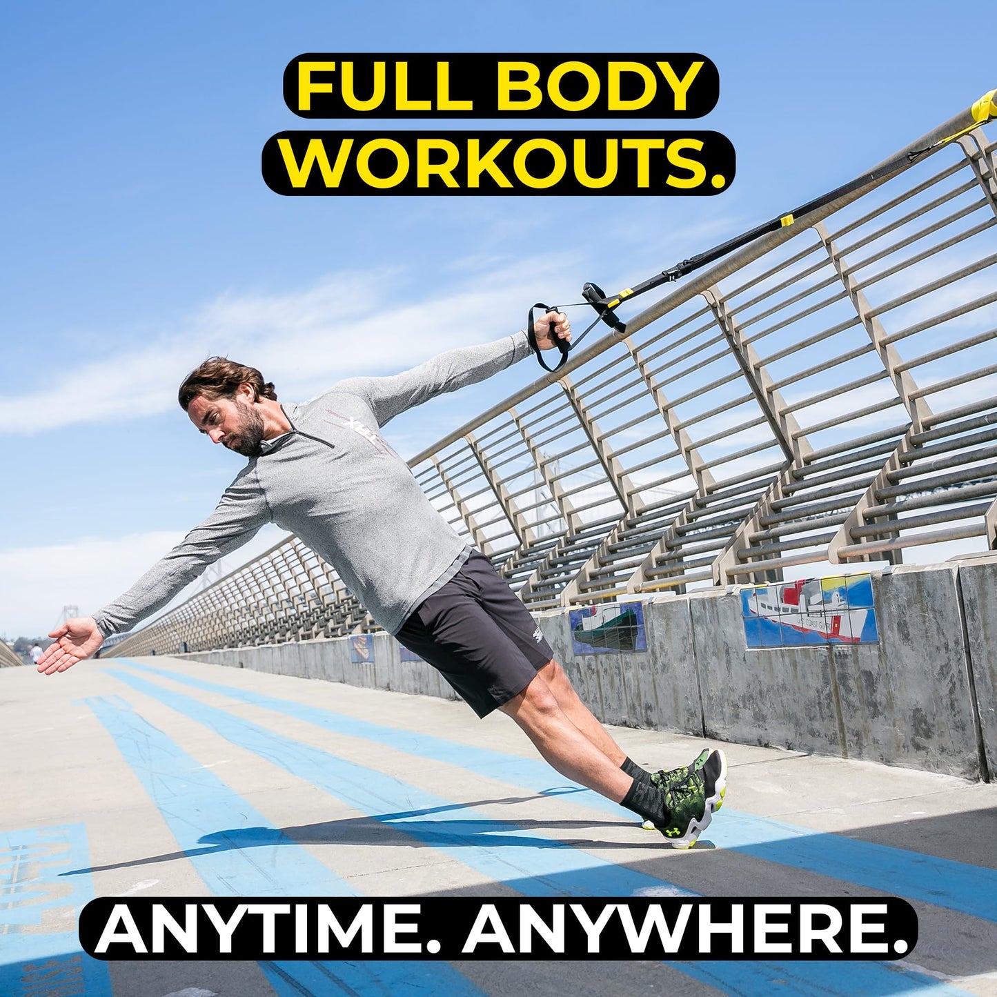 TRX GO Suspension Trainer for Full Body Workouts, Nylon Straps, 700 lb Capacity