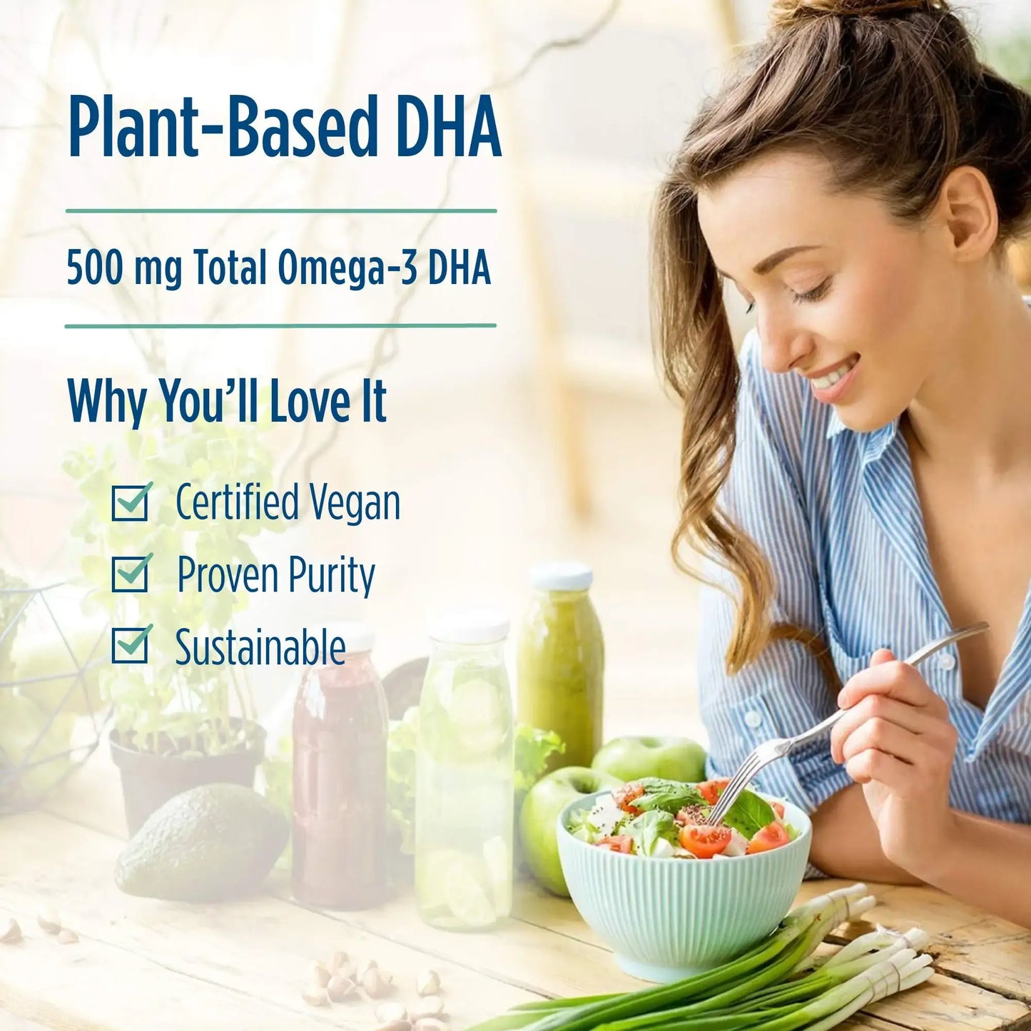 Nordic Naturals Algae DHA, 500 mg Certified Vegan Omega-3 DHA - imprüv