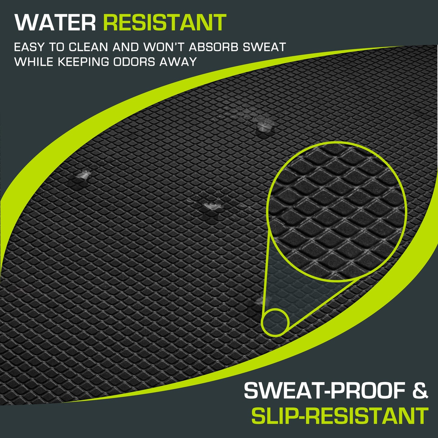 Large Cushioned Non-Slip Exercise Foam Pad for Balance Training