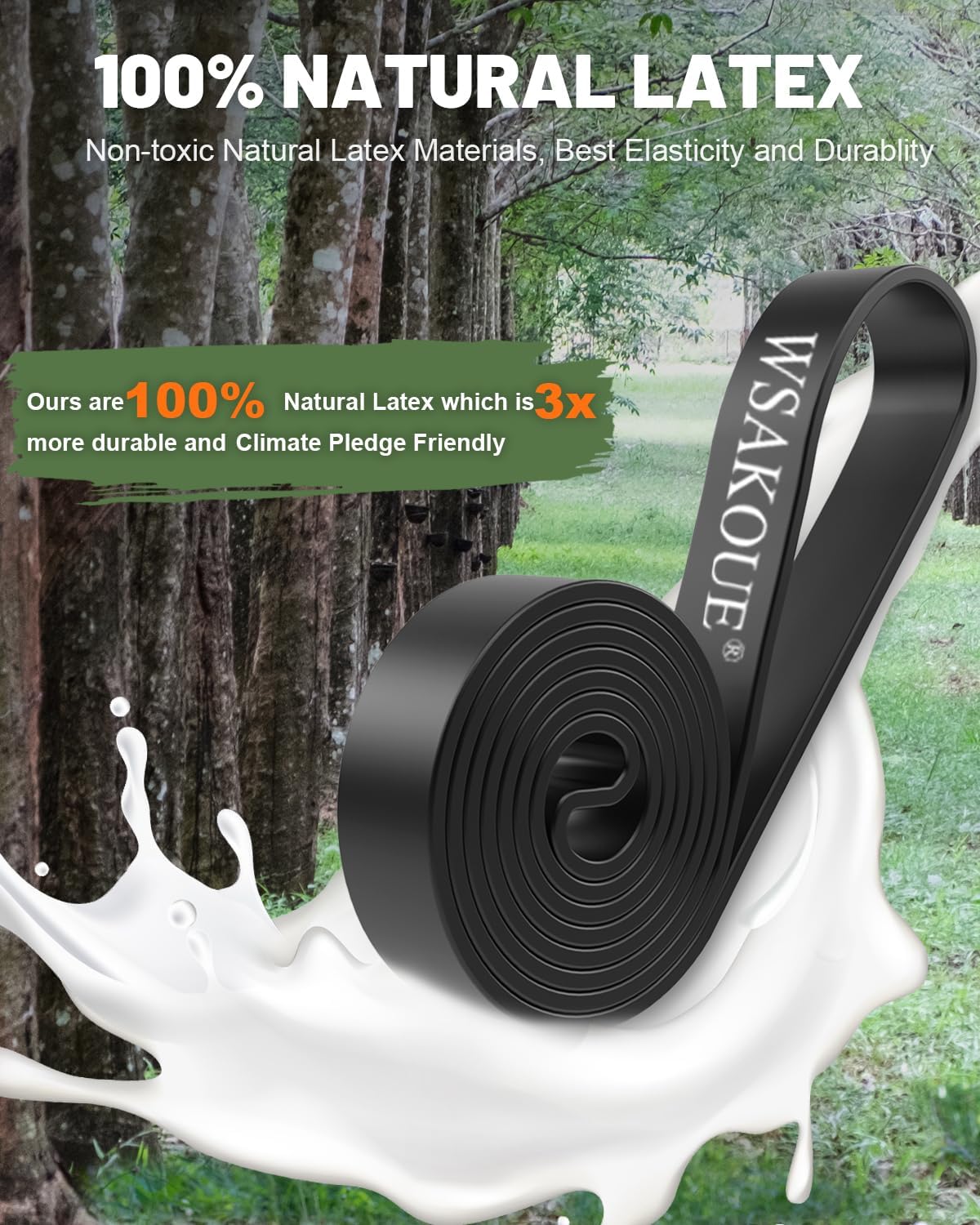 Extra Long Natural Latex Resistance Bands – Durable Loop Bands for Strength, Flexibility, and Mobility Training - imprüv