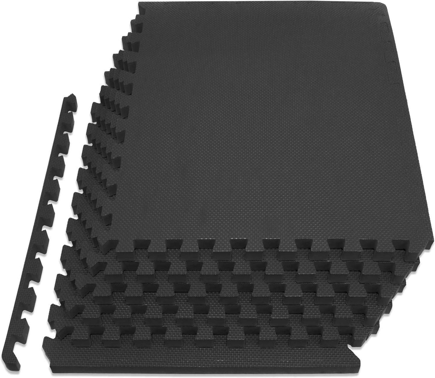 Extra Thick Puzzle Exercise Mat, Interlocking EVA Foam Tiles for Cushioned, Protective Workout Flooring - imprüv