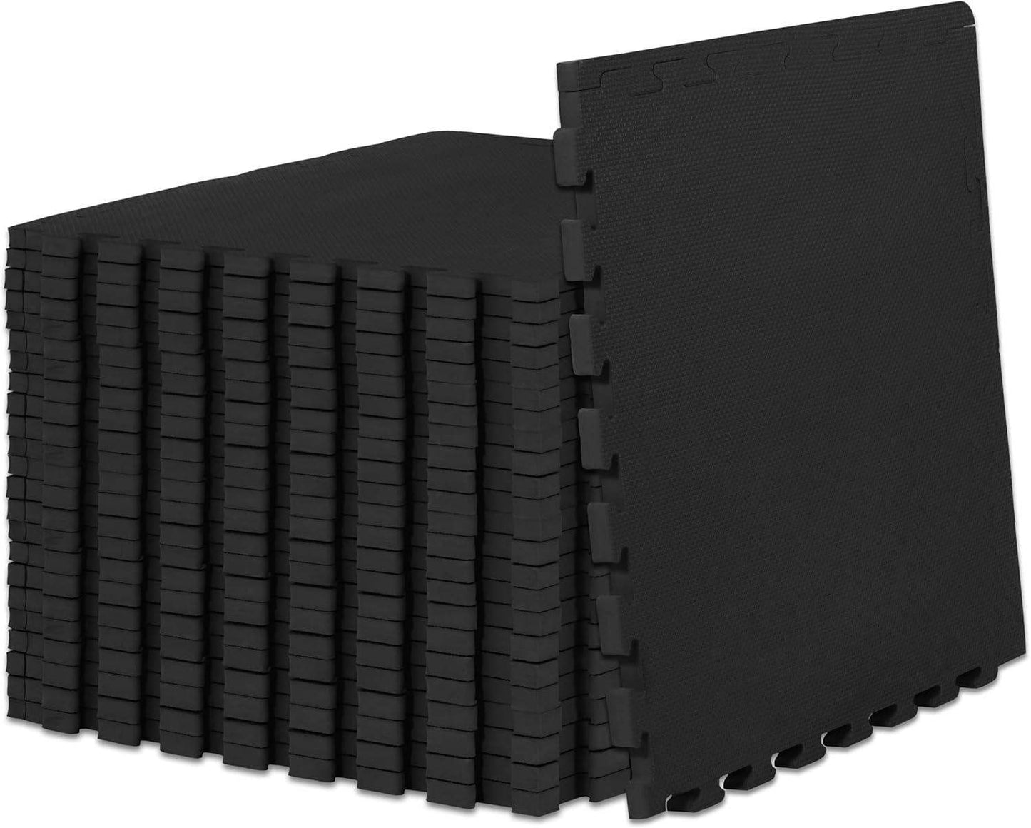 Extra Thick Puzzle Exercise Mat, Interlocking EVA Foam Tiles for Cushioned, Protective Workout Flooring - imprüv