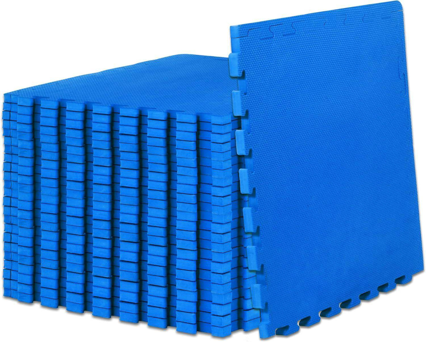 Extra Thick Puzzle Exercise Mat, Interlocking EVA Foam Tiles for Cushioned, Protective Workout Flooring - imprüv