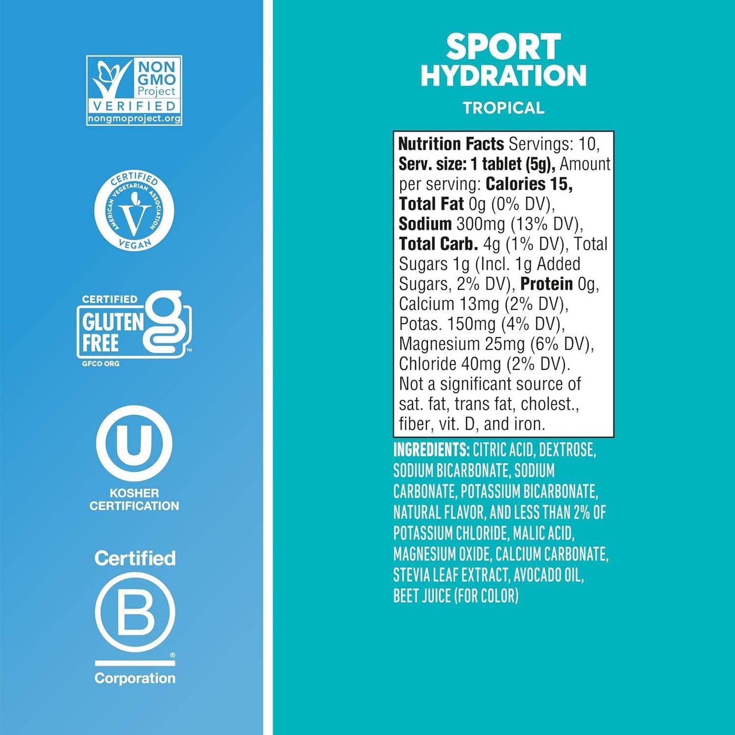 Nuun Sport Electrolyte Water-Soluble Tablets with 5 Essential Electrolytes for Hydration and Only 1g Sugar - imprüv