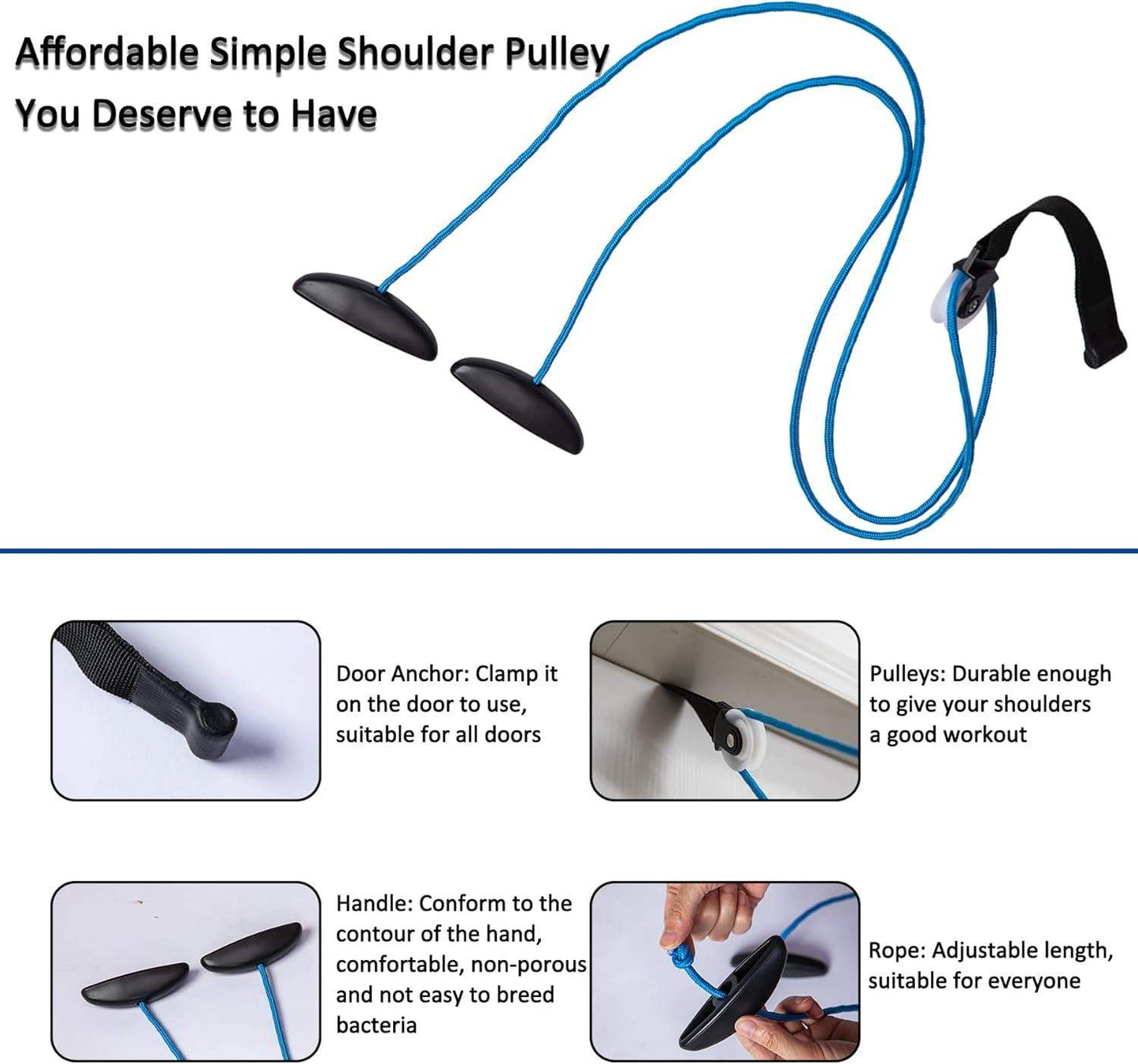 Over-the-Door Shoulder Pulley System for Passive Shoulder ROM and Rotator Cuff Recovery - imprüv