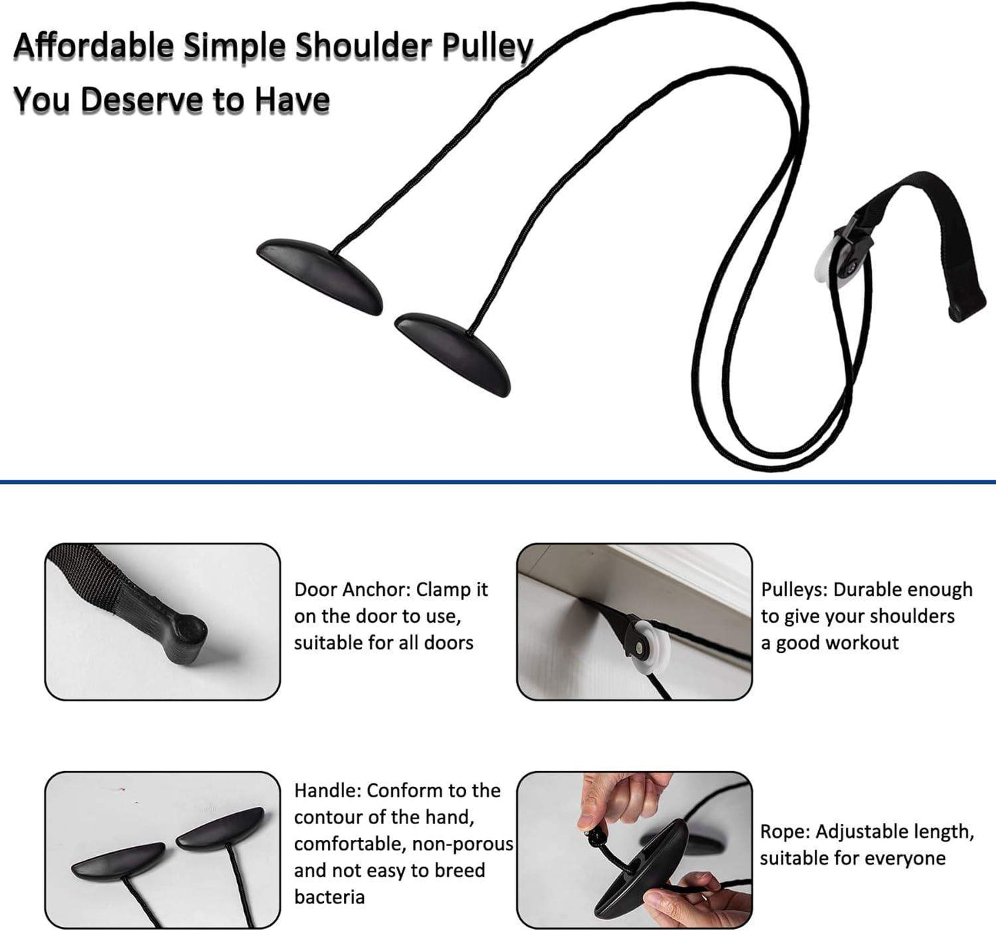 Over-the-Door Shoulder Pulley System for Passive Shoulder ROM and Rotator Cuff Recovery - imprüv
