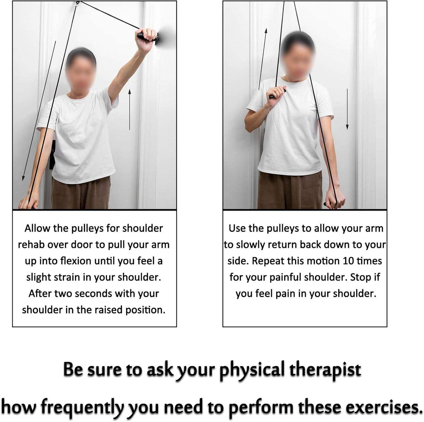 Over-the-Door Shoulder Pulley System for Passive Shoulder ROM and Rotator Cuff Recovery - imprüv