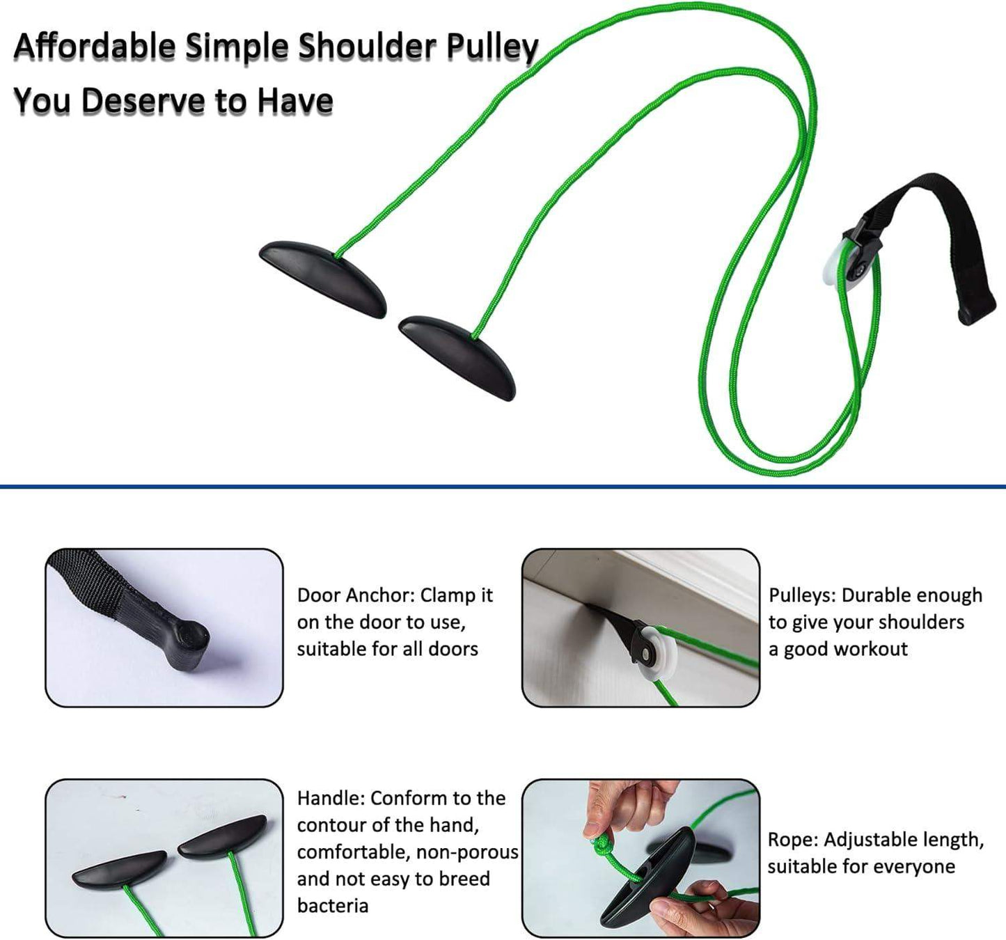 Over-the-Door Shoulder Pulley System for Passive Shoulder ROM and Rotator Cuff Recovery - imprüv
