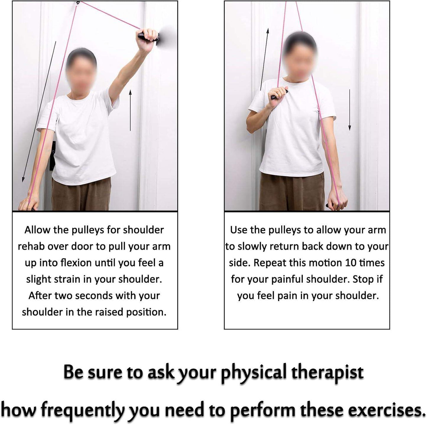 Over-the-Door Shoulder Pulley System for Passive Shoulder ROM and Rotator Cuff Recovery - imprüv