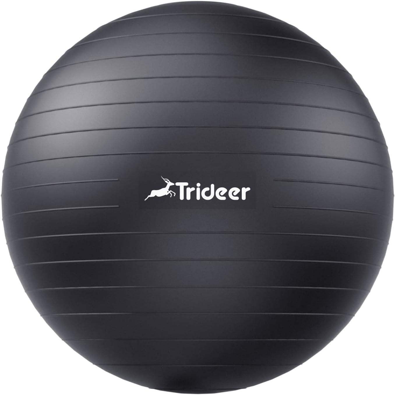 Swiss Exercise Yoga Ball for Balance and Core Stability with 5 Sizes and Quick Pump Included - imprüv