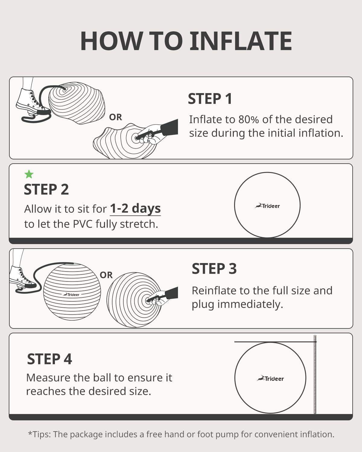 Swiss Exercise Yoga Ball for Balance and Core Stability with 5 Sizes and Quick Pump Included - imprüv