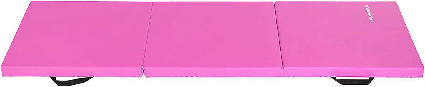 Tri-Folding 2-Inch Thick Gymnastics Mat for Home Gym and Cushioned Floor Exercises - imprüv