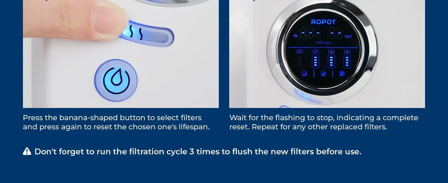 Bluevua Reverse Osmosis Countertop Water Filter, 6-Stage Filtration with UV Sterilization - imprüv