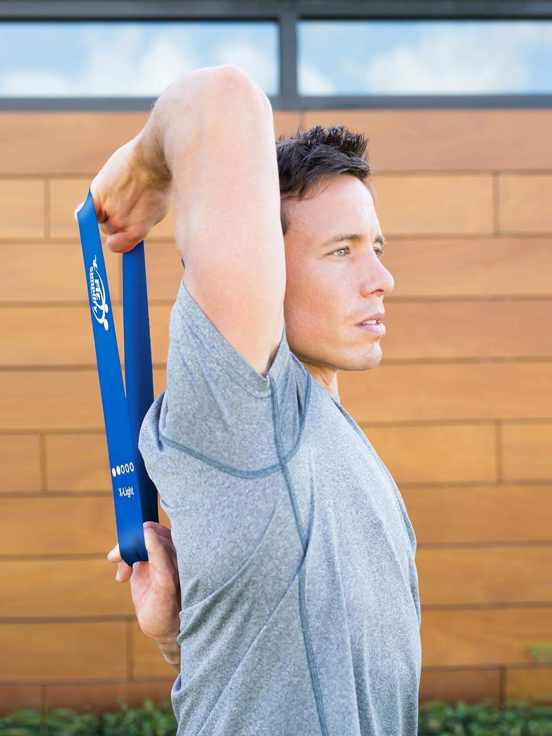 12-Inch Natural Latex Loop Resistance Bands for Rotator Cuff Rehab and Post-Injury Shoulder Strength Recovery - imprüv  