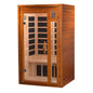 2-Person Infrared Home Sauna, Indoor Wellness Spa with Built-In Speakers and Chromotherapy Lighting for Detox and Circulation - imprüv  