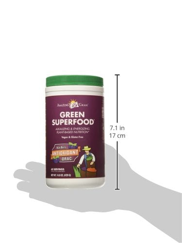 Superfood Greens Blend with Antioxidants, Digestive Enzymes, Fiber Prebiotics and Probiotics