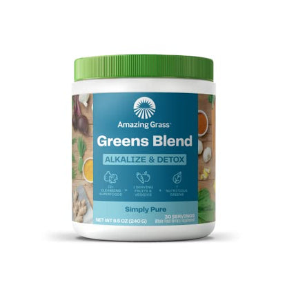 Superfood Greens Blend with Antioxidants, Digestive Enzymes, Fiber Prebiotics and Probiotics