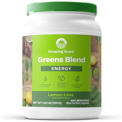 Superfood Greens Blend with Antioxidants, Digestive Enzymes, Fiber Prebiotics and Probiotics