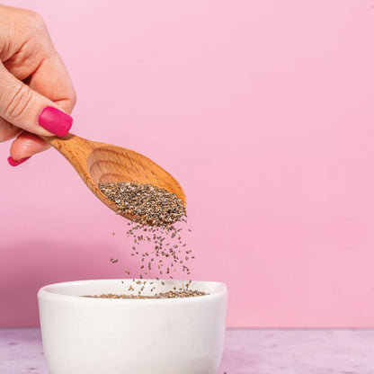 Organic Chia Seeds Rich in Fiber, Plant Protein, and Omega-3 for Digestive Health
