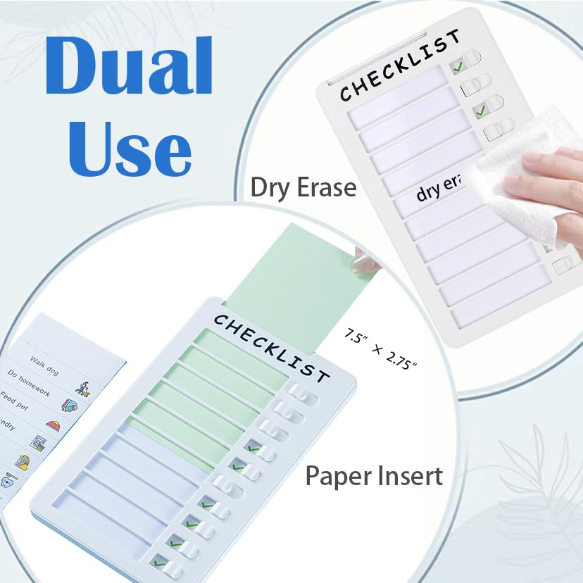 Dry Erase Chore Chart, Standable Whiteboard Checklist Board - imprüv 