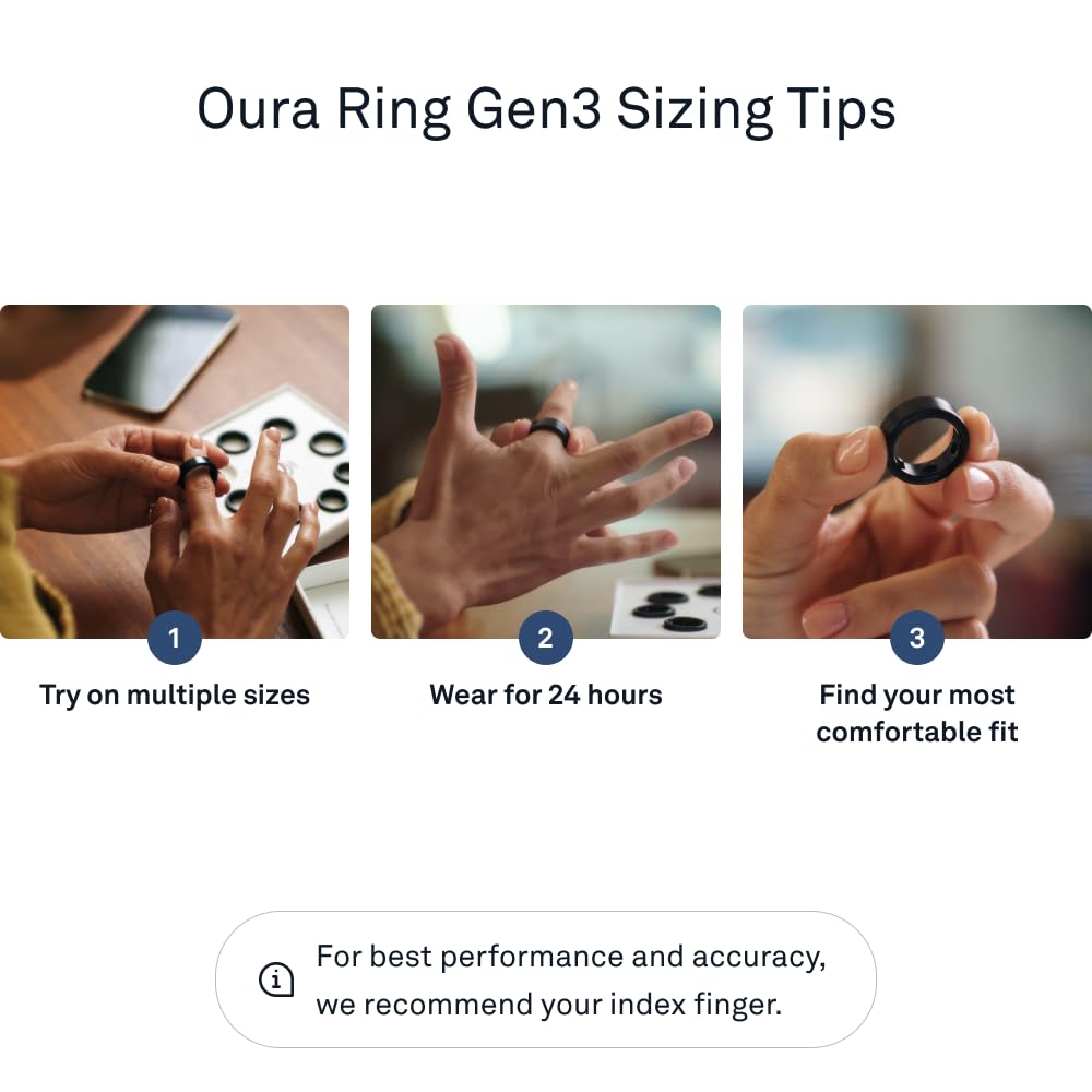 Oura Ring Gen3 Horizon Smart Ring for Biometric Health Tracking