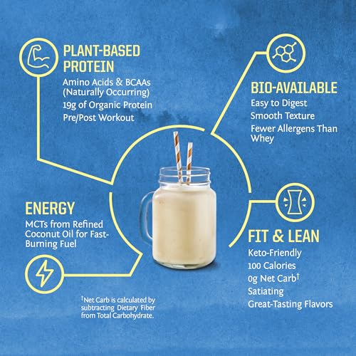 Vegan Organic Protein Powder Plant-based | BCAA Amino Acids Hemp Seed Soy Free Dairy Free Gluten Free Synthetic Free NON-GMO | Chocolate 30 Servings | Warrior Blend by Sunwarrior.