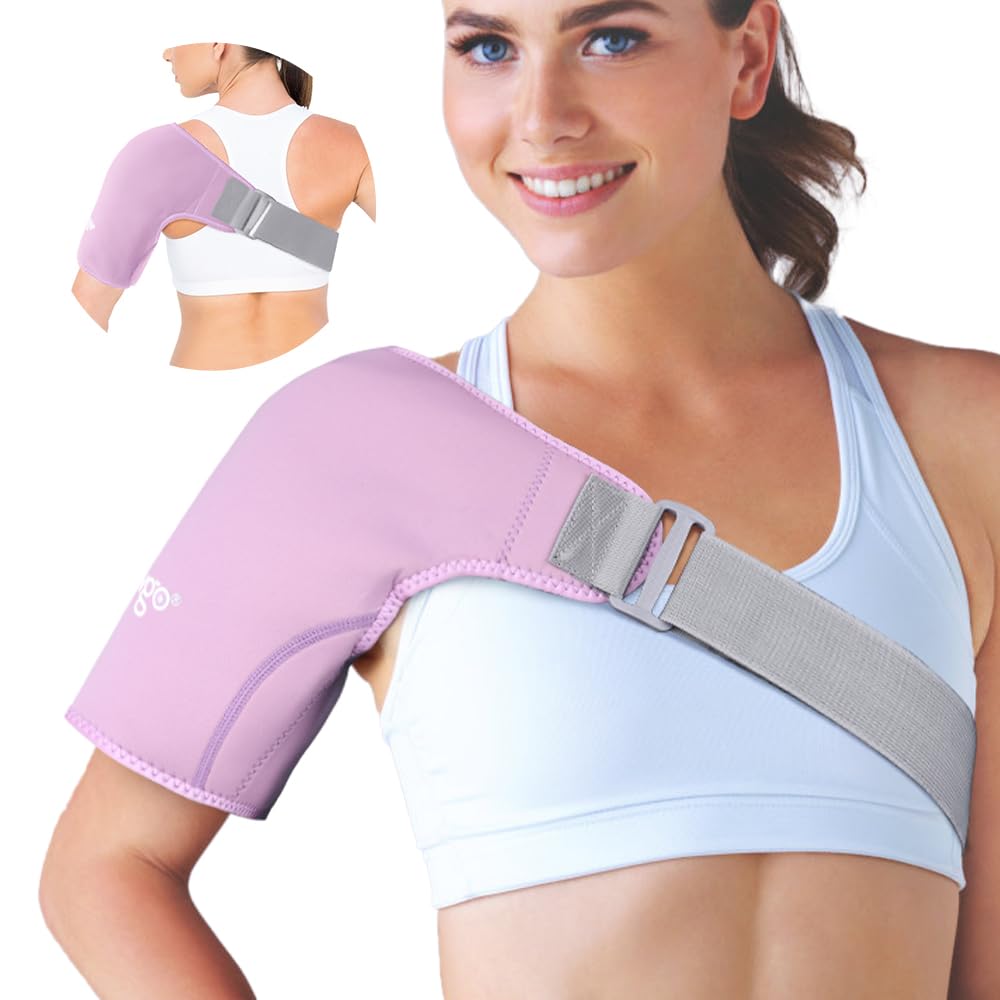 Shoulder Ice Pack Hands-Free Cold Therapy Wrap for Shoulder Pain Relief & Recovery