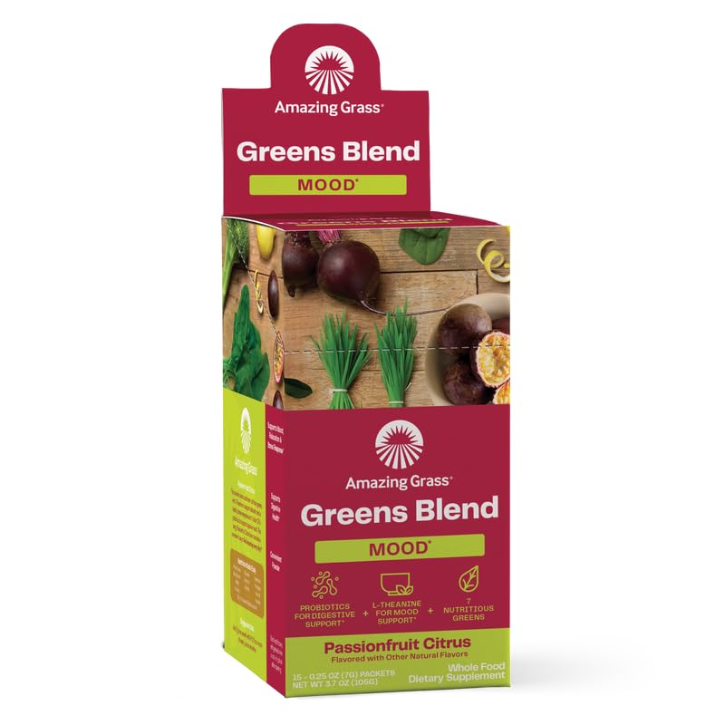 Superfood Greens Blend with Antioxidants, Digestive Enzymes, Fiber Prebiotics and Probiotics