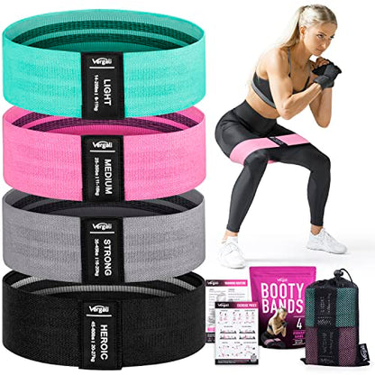 12-Inch Non-Slip Fabric Stretch Loop Resistance Bands