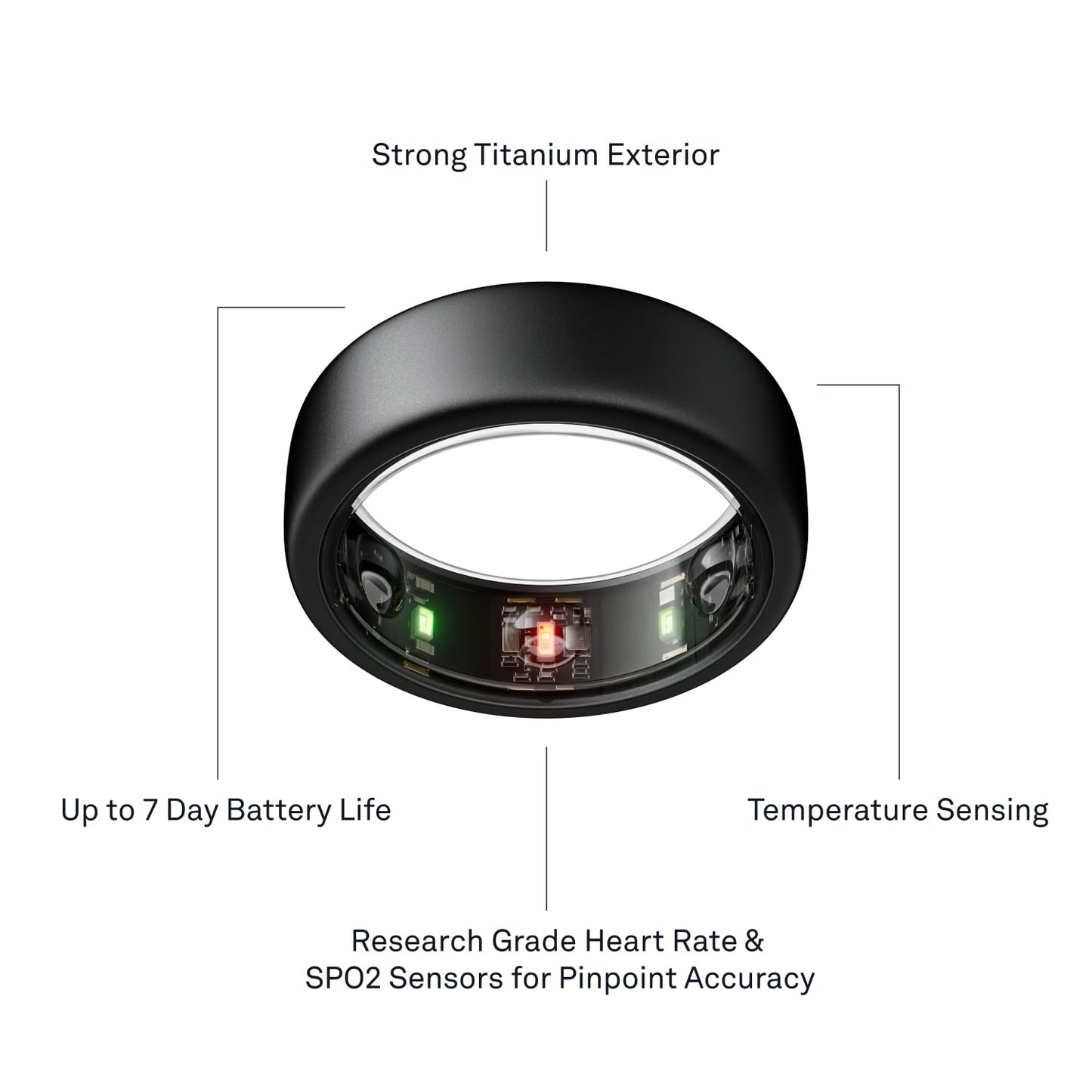 Oura Ring Gen3 Horizon Smart Ring for Biometric Health Tracking