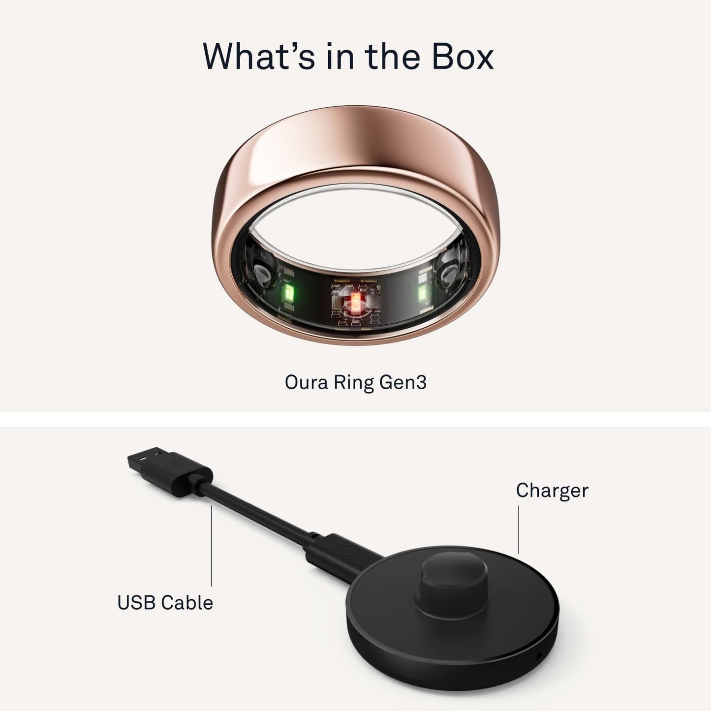 Oura Ring Gen3 Horizon Smart Ring for Biometric Health Tracking