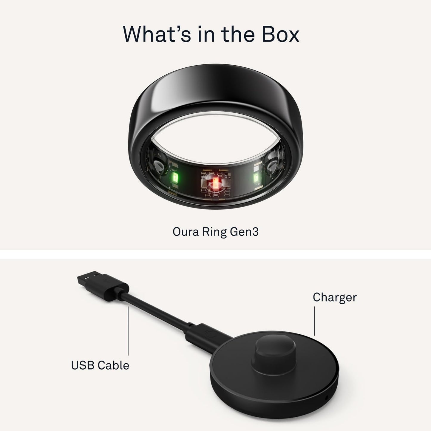 Oura Ring Gen3 Horizon Smart Ring for Biometric Health Tracking