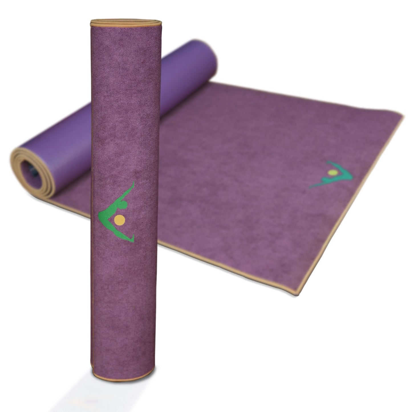 Synergy 2-in-1 Machine Washable Hot Yoga Mat with Integrated Non-Slip Microfiber Towel