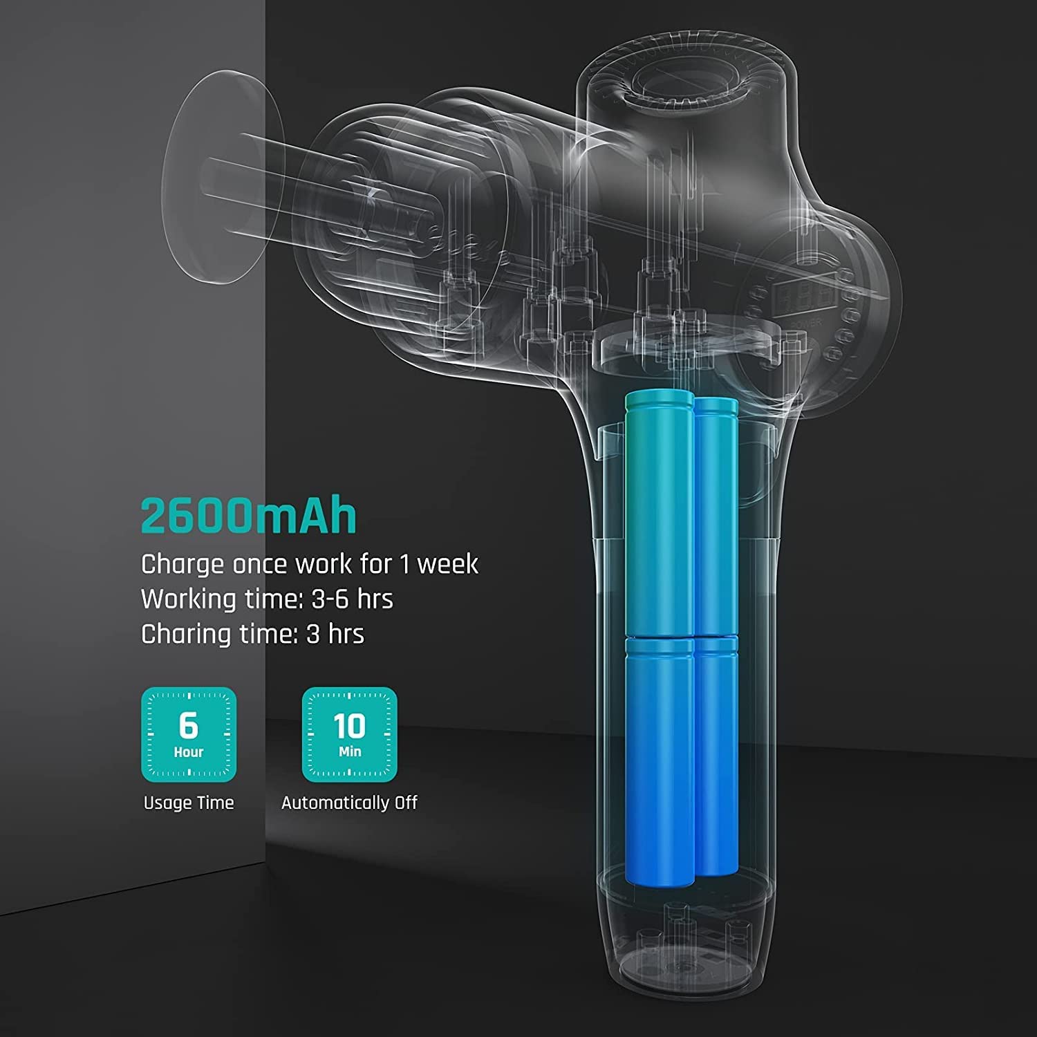 Deep Tissue Percussion Massage Gun for Sport Recovery - imprüv 