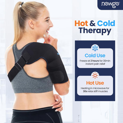 Shoulder Ice Pack Hands-Free Cold Therapy Wrap for Shoulder Pain Relief & Recovery