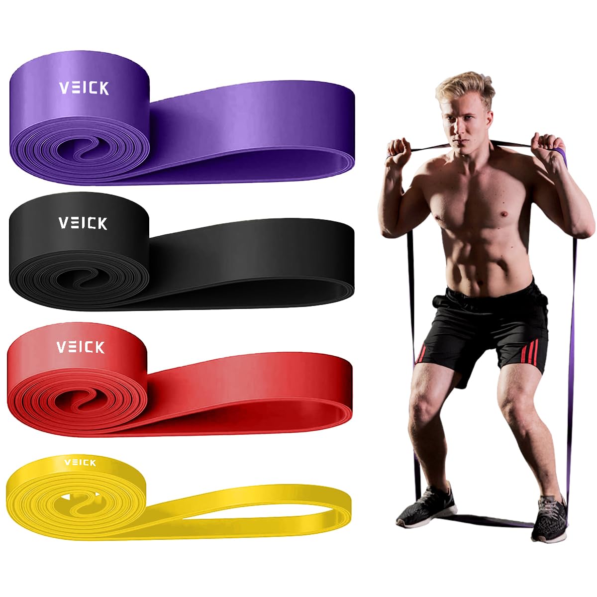 Extra Long Natural Rubber Loop Resistance Bands