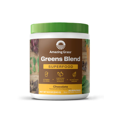 Superfood Greens Blend with Antioxidants, Digestive Enzymes, Fiber Prebiotics and Probiotics