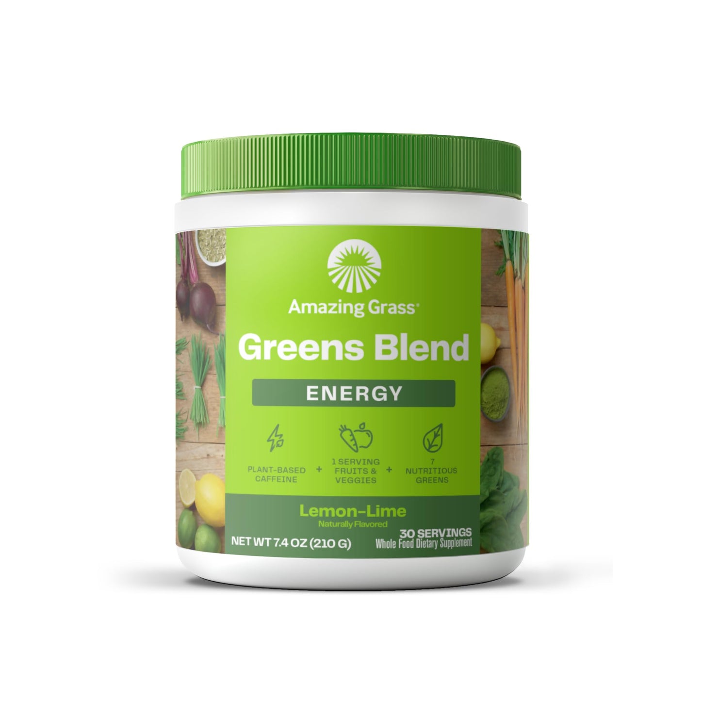 Superfood Greens Blend with Antioxidants, Digestive Enzymes, Fiber Prebiotics and Probiotics