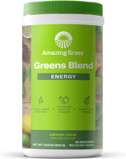 Superfood Greens Blend with Antioxidants, Digestive Enzymes, Fiber Prebiotics and Probiotics