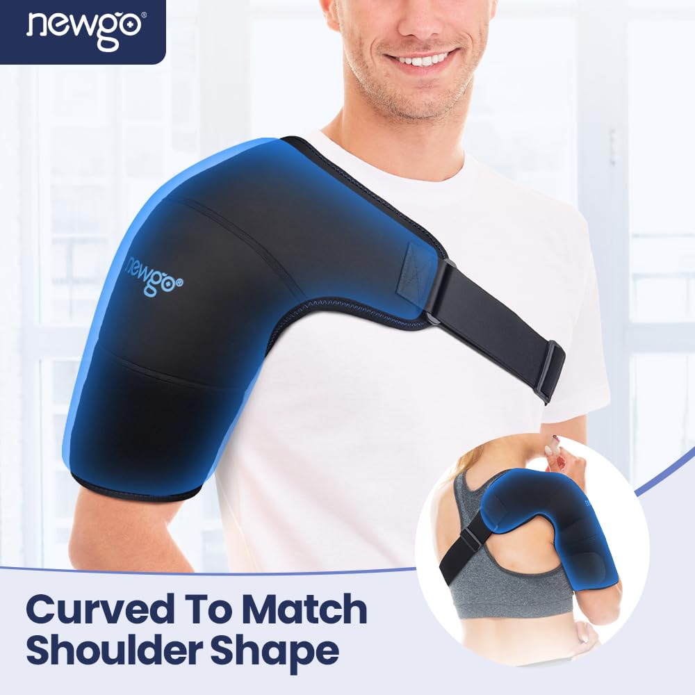 Shoulder Ice Pack Hands-Free Cold Therapy Wrap for Shoulder Pain Relief & Recovery