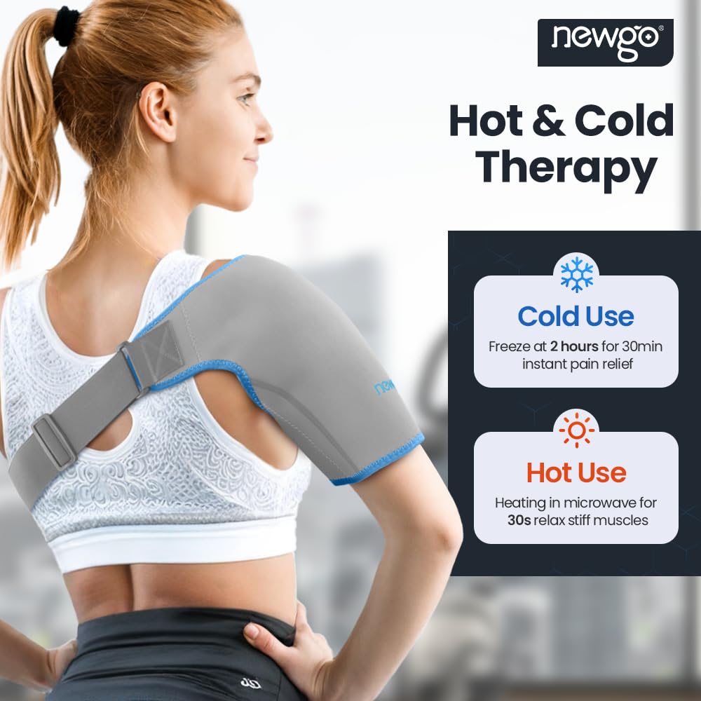 Shoulder Ice Pack Hands-Free Cold Therapy Wrap for Shoulder Pain Relief & Recovery