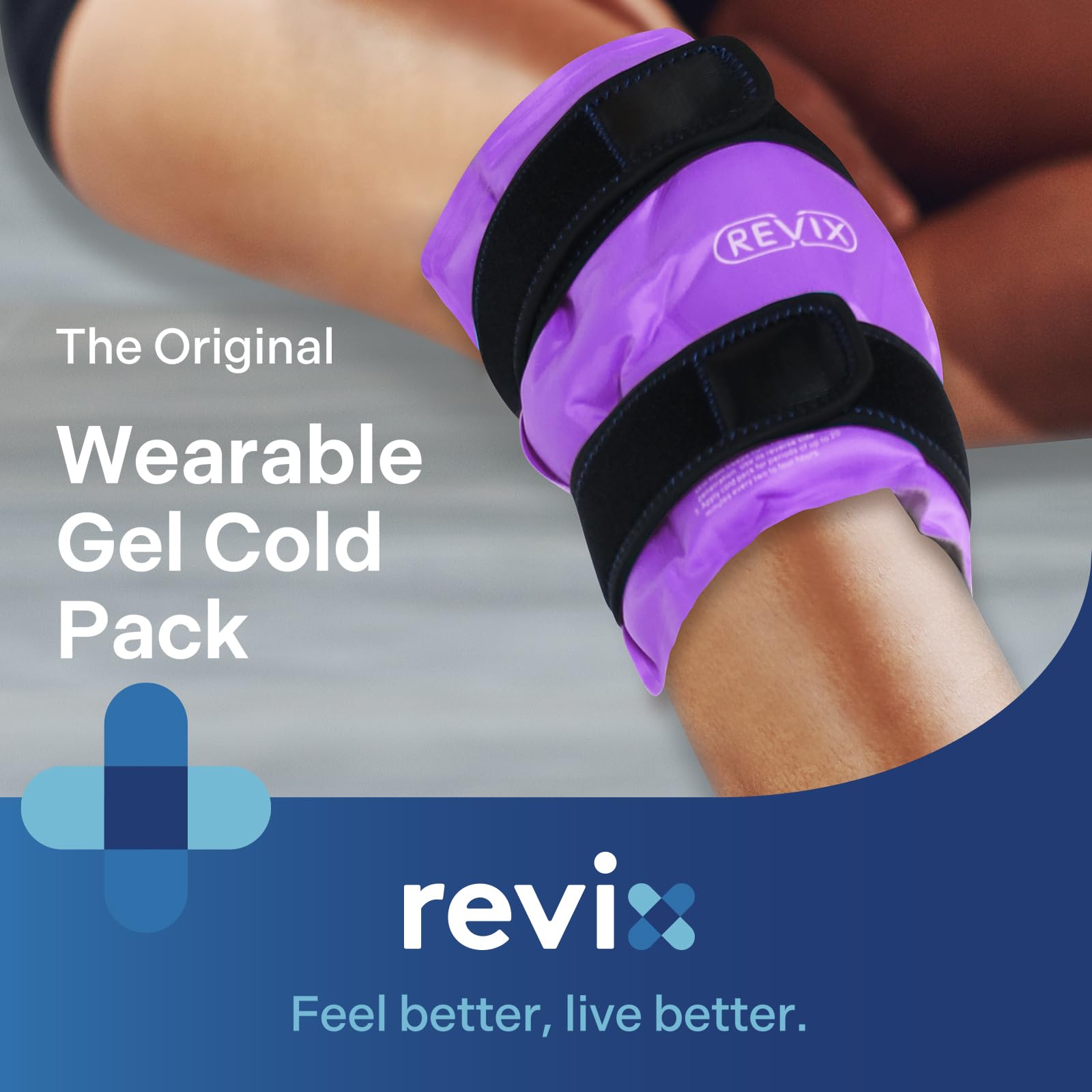 Reusable Gel Ice Pack Cold Compress Therapy for Knee Swelling & Pain Relief