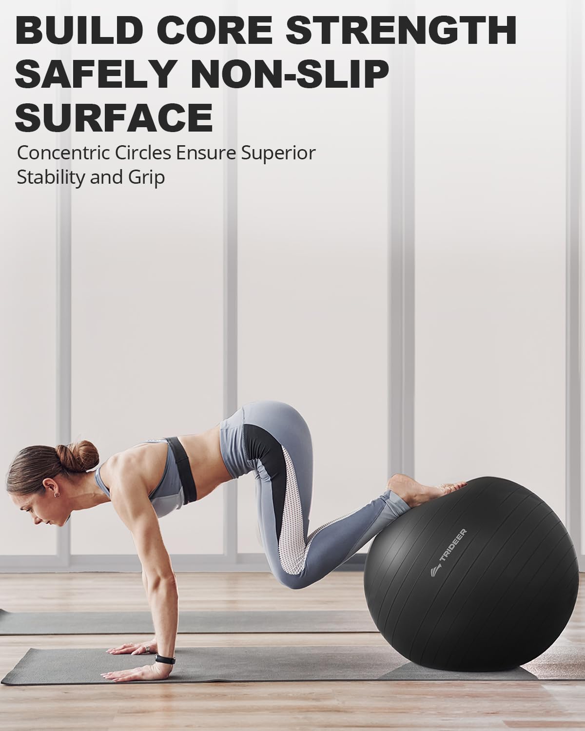 Trideer Exercise Yoga Ball for Balance and Core Stability